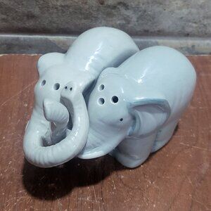 Abbott Collection Hugging Elephants Ceramic Salt & Pepper Shaker Set
